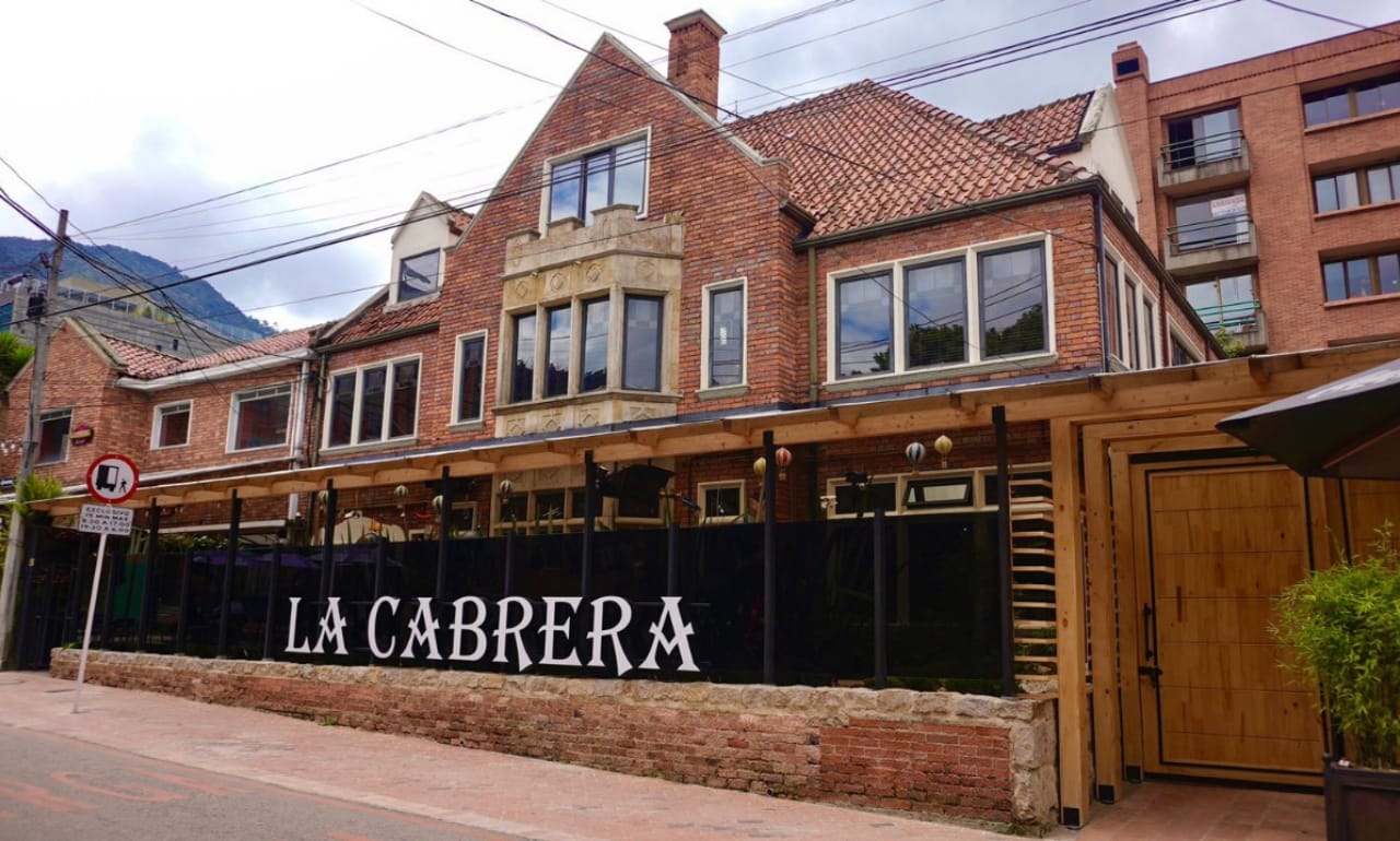 Fachada de La Cabrera Zona G en Bogotá